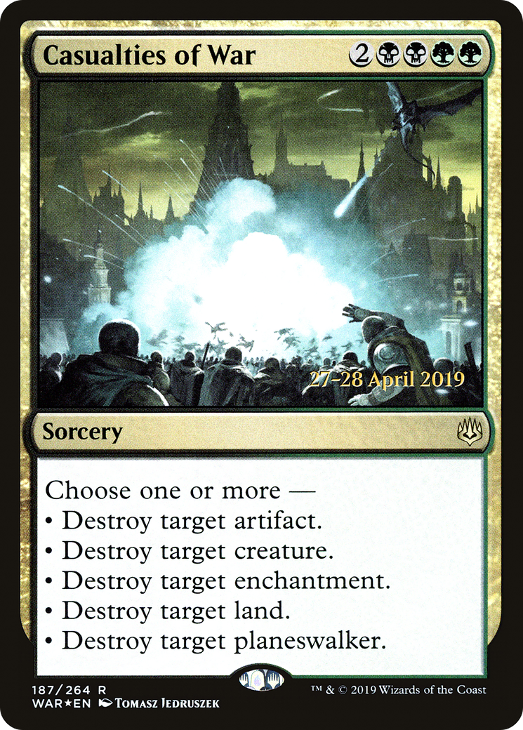 Casualties of War (PWAR-187S) - War of the Spark Promos Foil - Premium MTG Single from Wizards of the Coast - Just $0.51! Shop now at Game Crave Tournament Store