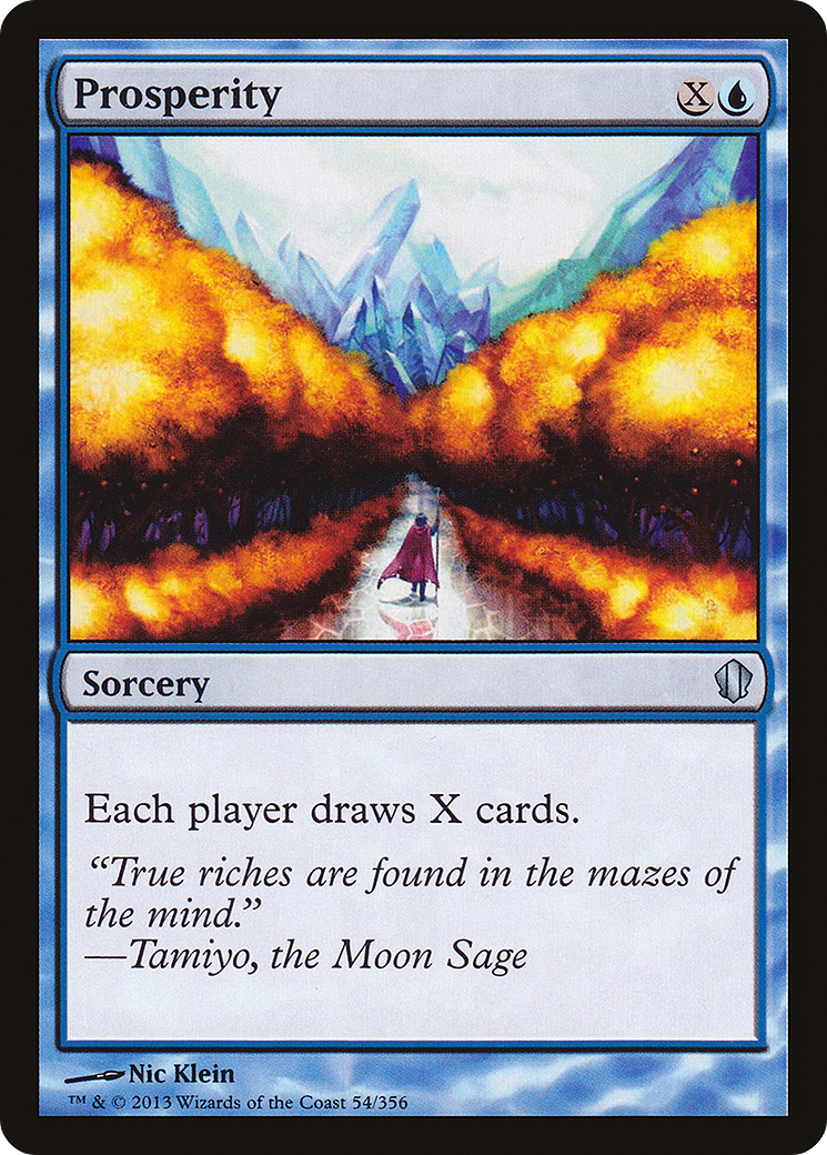 Prosperity (C13-054) - Commander 2013 - Premium MTG Single from Wizards of the Coast - Just $2.39! Shop now at Game Crave Tournament Store