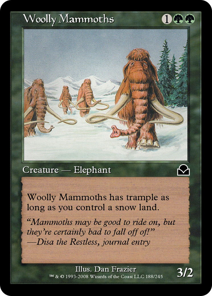 Woolly Mammoths (ME2-188) - Masters Edition II Foil - Premium MTG Single from Wizards of the Coast - Just $0! Shop now at Game Crave Tournament Store