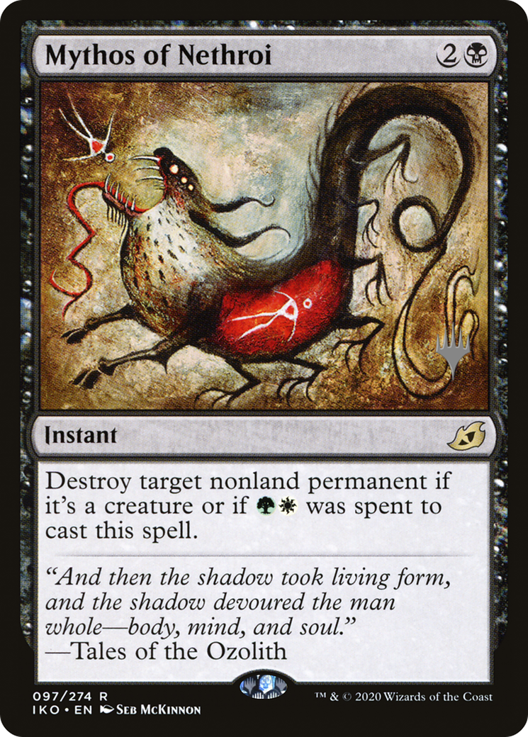 Mythos of Nethroi (PIKO-97P) - Ikoria: Lair of Behemoths Promos Foil - Premium MTG Single from Wizards of the Coast - Just $0.48! Shop now at Game Crave Tournament Store