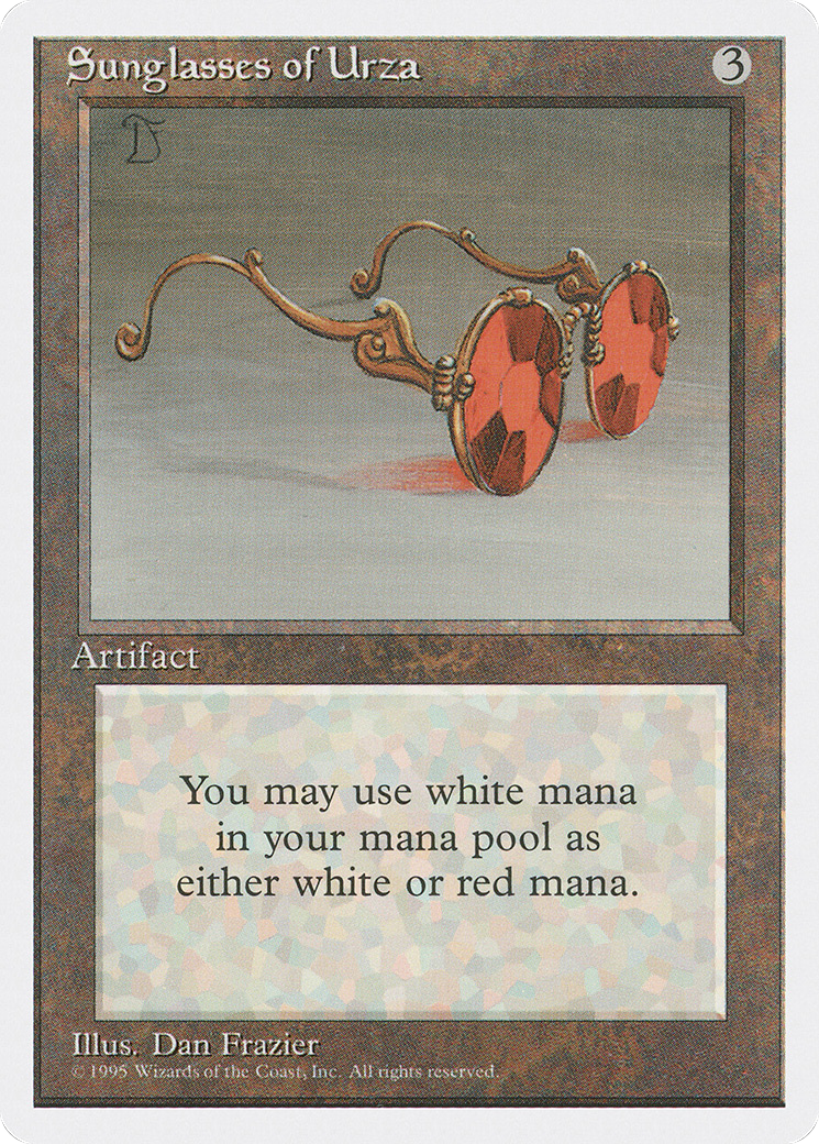 Sunglasses of Urza (4ED-347) - Fourth Edition - Premium MTG Single from Wizards of the Coast - Just $0.14! Shop now at Game Crave Tournament Store