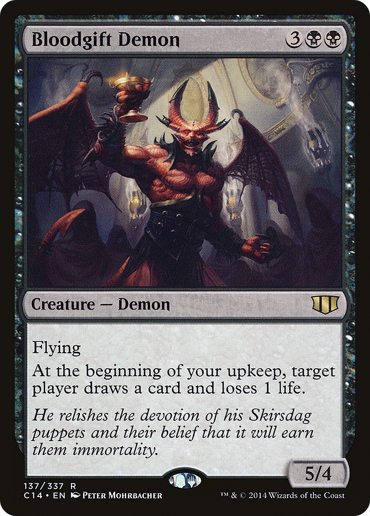 Bloodgift Demon (C14-137) - Commander 2014 - Premium MTG Single from Wizards of the Coast - Just $0.96! Shop now at Game Crave Tournament Store