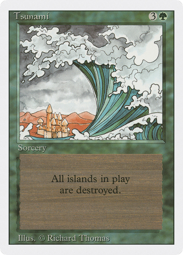 Tsunami (3ED-222) - Revised Edition - Premium MTG Single from Wizards of the Coast - Just $0.25! Shop now at Game Crave Tournament Store