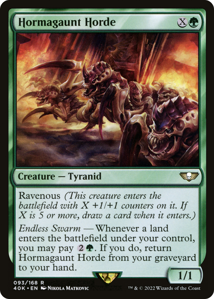 Hormagaunt Horde (40K-093) - Warhammer 40,000 Commander - Premium MTG Single from Wizards of the Coast - Just $0.31! Shop now at Game Crave Tournament Store