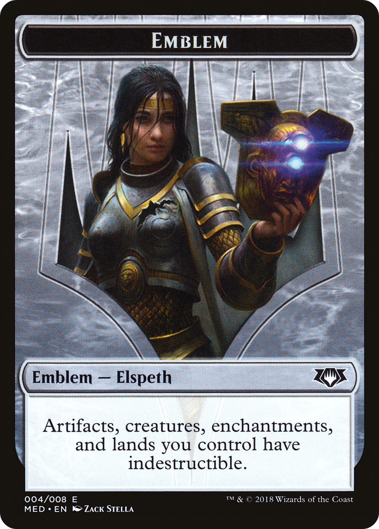 Elspeth, Knight-Errant Emblem (TMED-0G4) - Mythic Edition Tokens - Premium MTG Single from Wizards of the Coast - Just $4.26! Shop now at Game Crave Tournament Store