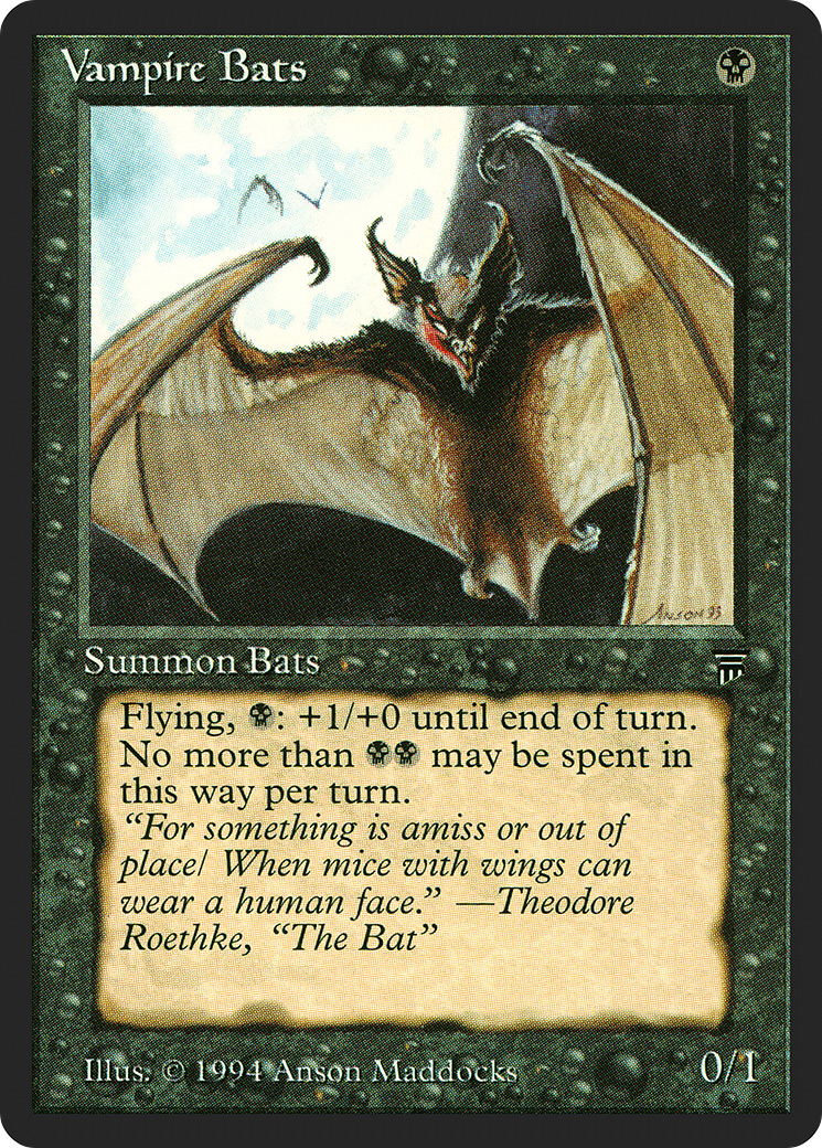Vampire Bats (LEG-125) - Legends - Premium MTG Single from Wizards of the Coast - Just $0.09! Shop now at Game Crave Tournament Store