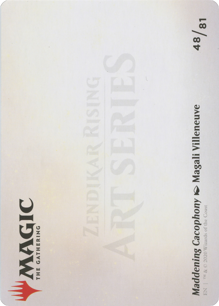 Maddening Cacophony // Maddening Cacophony (AZNR-048) - Zendikar Rising Art Series (Borderless) - Premium MTG Single from Wizards of the Coast - Just $0! Shop now at Game Crave Tournament Store