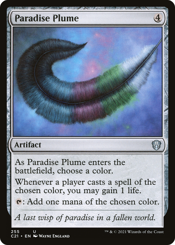 Paradise Plume (C21-255) - Commander 2021 - Premium MTG Single from Wizards of the Coast - Just $0.08! Shop now at Game Crave Tournament Store