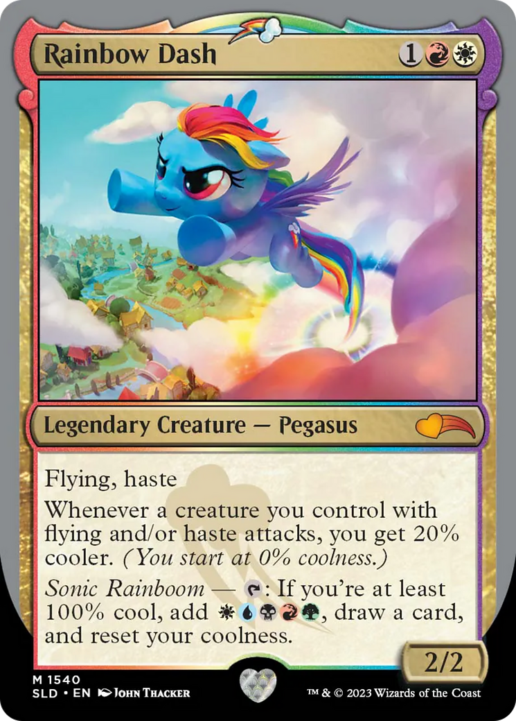 Rainbow Dash (SLD-1540) - Secret Lair Drop Foil - Premium MTG Single from Wizards of the Coast - Just $10.94! Shop now at Game Crave Tournament Store
