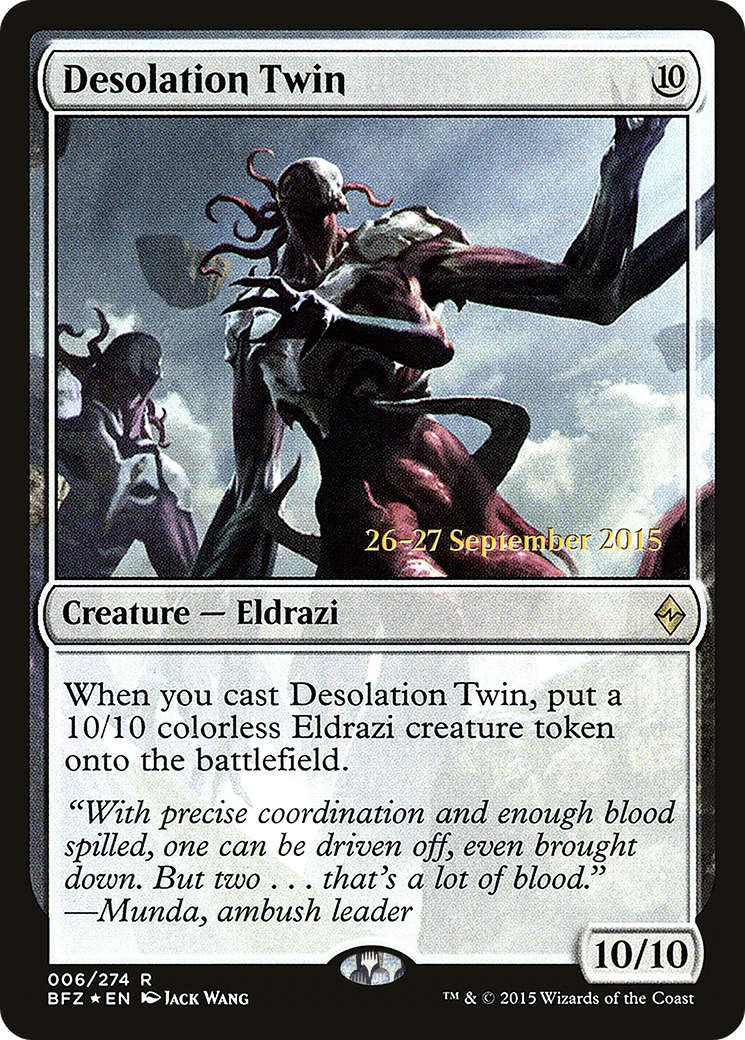 Desolation Twin (PBFZ-06S) - Battle for Zendikar Promos Foil - Premium MTG Single from Wizards of the Coast - Just $6.62! Shop now at Game Crave Tournament Store