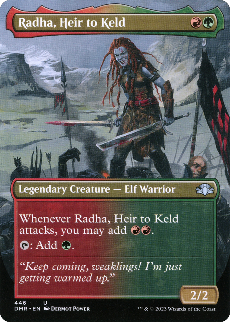 Radha, Heir to Keld (DMR-446) - Dominaria Remastered (Borderless) - Premium MTG Single from Wizards of the Coast - Just $0.08! Shop now at Game Crave Tournament Store