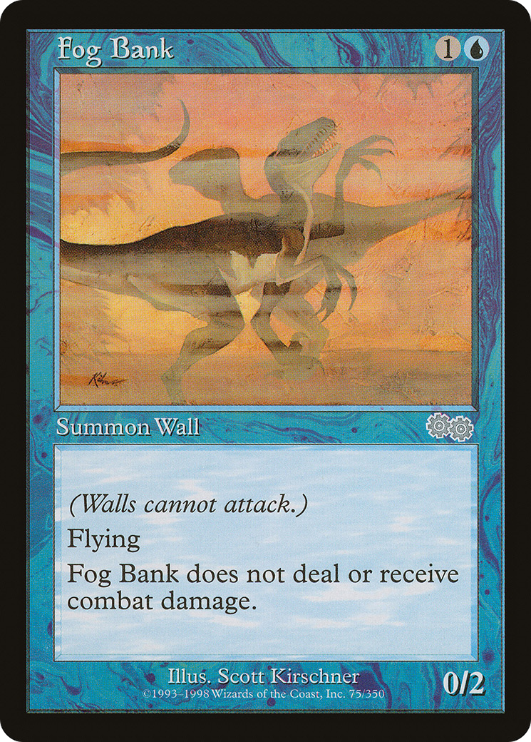 Fog Bank (USG-075) - Urza's Saga - Premium MTG Single from Wizards of the Coast - Just $0.48! Shop now at Game Crave Tournament Store