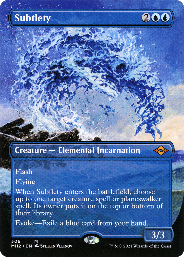 Subtlety (MH2-309) - Modern Horizons 2 (Borderless) - Premium MTG Single from Wizards of the Coast - Just $6.17! Shop now at Game Crave Tournament Store