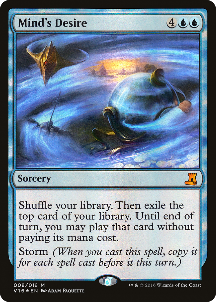 Mind's Desire (V16-008) - From the Vault: Lore Foil - Premium MTG Single from Wizards of the Coast - Just $0.21! Shop now at Game Crave Tournament Store