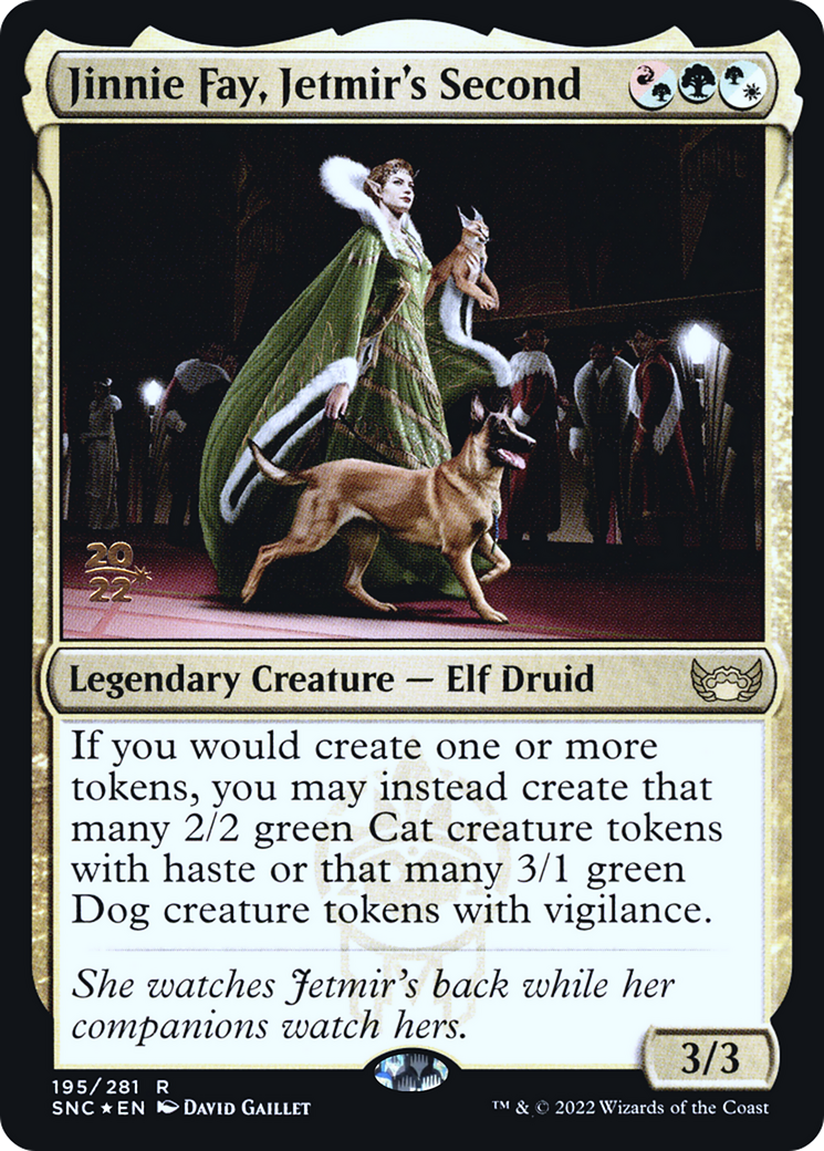 Jinnie Fay, Jetmir's Second (PSNC-195S) - Streets of New Capenna Promos Foil - Premium MTG Single from Wizards of the Coast - Just $1.28! Shop now at Game Crave Tournament Store