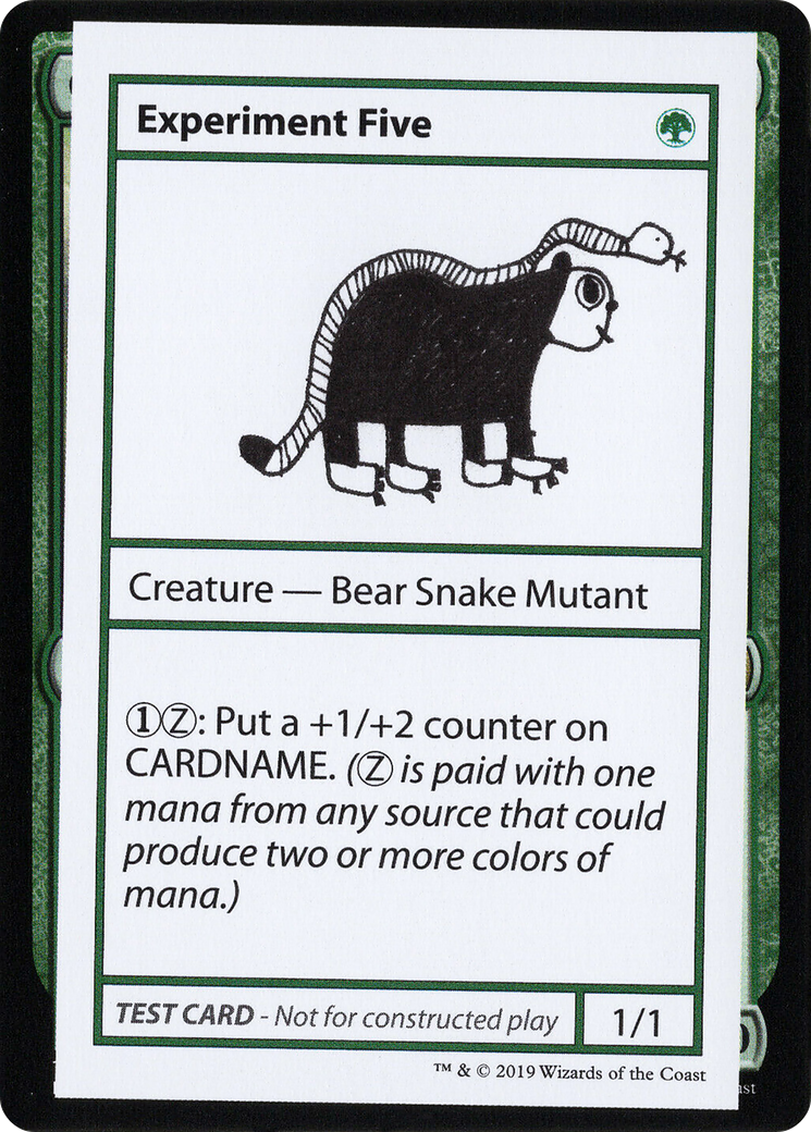 Experiment Five (CMB2-073) - Mystery Booster Playtest Cards 2021 - Premium MTG Single from Wizards of the Coast - Just $0.08! Shop now at Game Crave Tournament Store