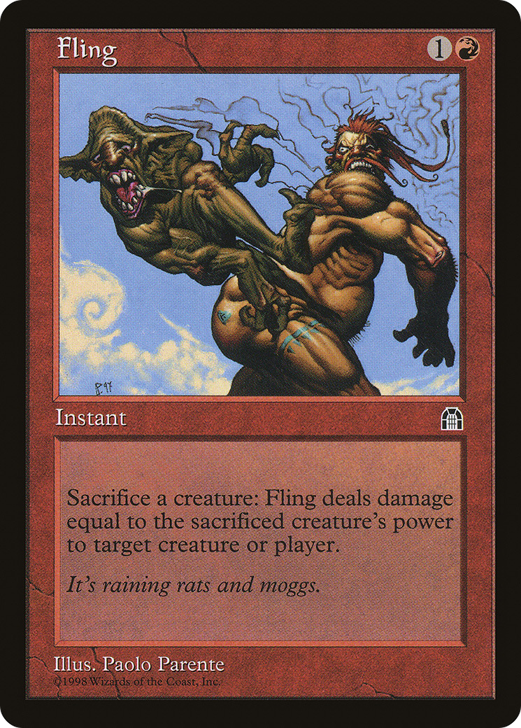 Fling (STH-082) - Stronghold - Premium MTG Single from Wizards of the Coast - Just $0.08! Shop now at Game Crave Tournament Store
