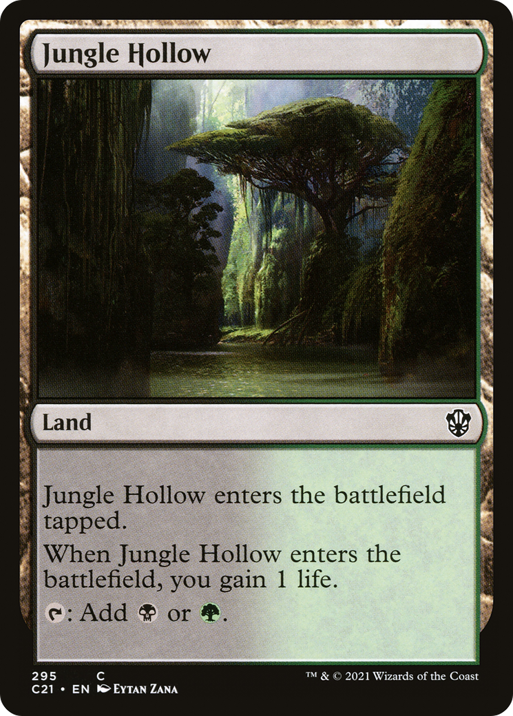 Jungle Hollow (C21-295) - Commander 2021 - Premium MTG Single from Wizards of the Coast - Just $0.08! Shop now at Game Crave Tournament Store