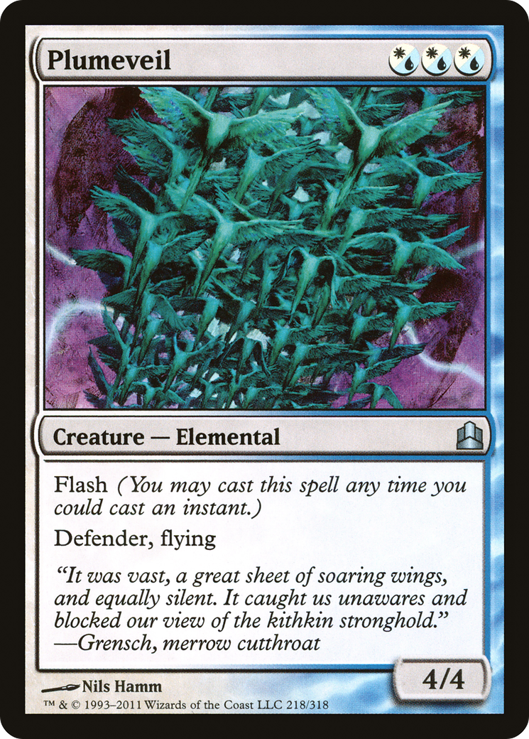 Plumeveil (CMD-218) - Commander 2011 - Premium MTG Single from Wizards of the Coast - Just $0.25! Shop now at Game Crave Tournament Store