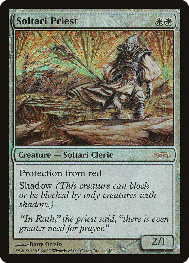 Soltari Priest (PSUS-014) - Junior Super Series Foil - Premium MTG Single from Wizards of the Coast - Just $1.16! Shop now at Game Crave Tournament Store