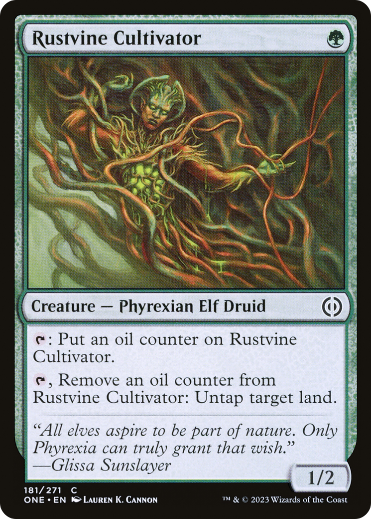 Rustvine Cultivator (ONE-181) - Phyrexia: All Will Be One - Premium MTG Single from Wizards of the Coast - Just $0.08! Shop now at Game Crave Tournament Store