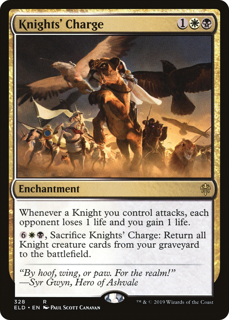 Knights' Charge (ELD-328) - Throne of Eldraine - Premium MTG Single from Wizards of the Coast - Just $0.12! Shop now at Game Crave Tournament Store