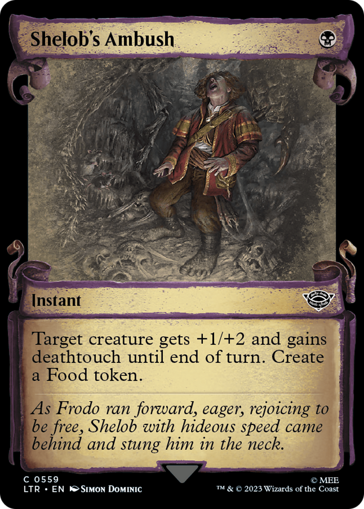 Shelob's Ambush (LTR-559) - The Lord of the Rings: Tales of Middle-earth: (Showcase) Foil - Premium MTG Single from Wizards of the Coast - Just $0.08! Shop now at Game Crave Tournament Store