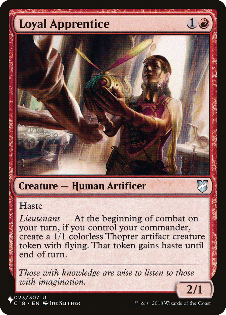 Loyal Apprentice (PLIST-536) - The List - Premium MTG Single from Wizards of the Coast - Just $0.08! Shop now at Game Crave Tournament Store