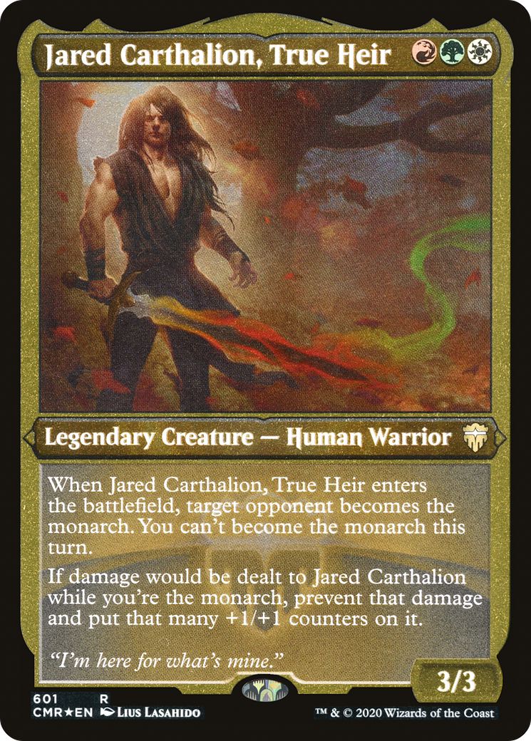 Jared Carthalion, True Heir (CMR-601) - Commander Legends Etched Foil - Premium MTG Single from Wizards of the Coast - Just $0.08! Shop now at Game Crave Tournament Store