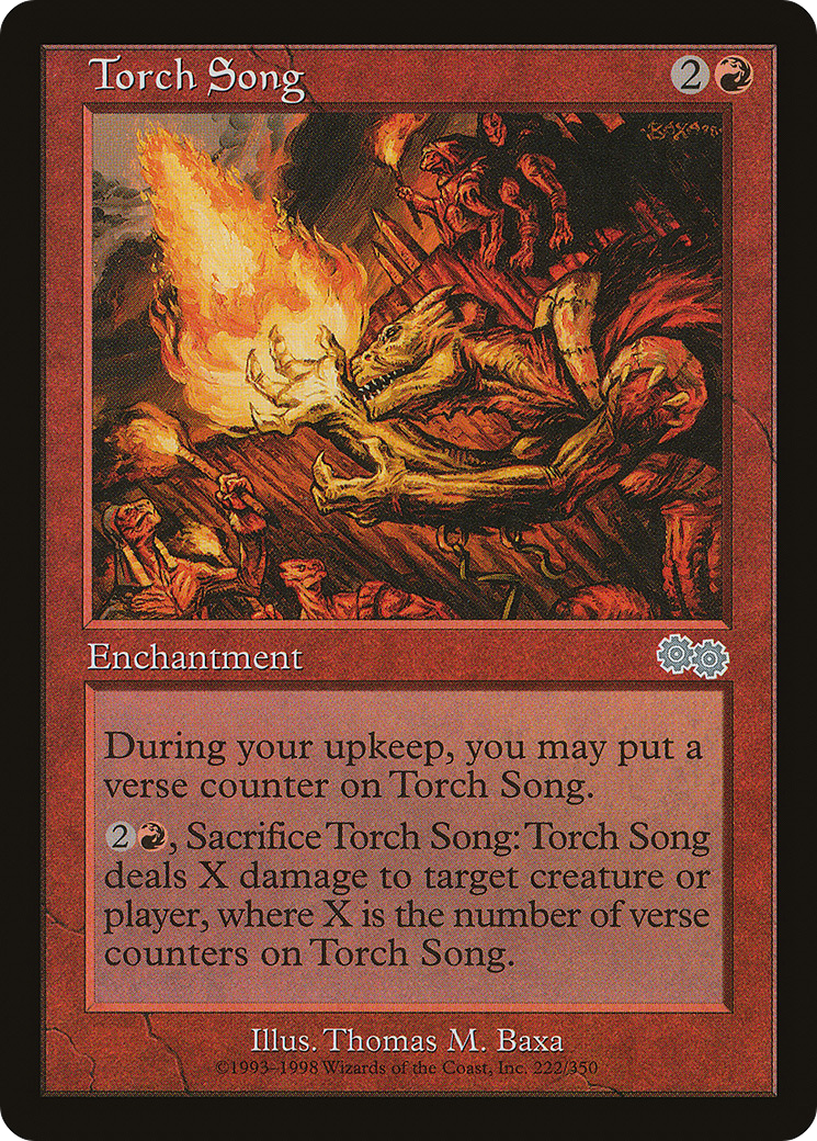 Torch Song (USG-222) - Urza's Saga - Premium MTG Single from Wizards of the Coast - Just $0.08! Shop now at Game Crave Tournament Store
