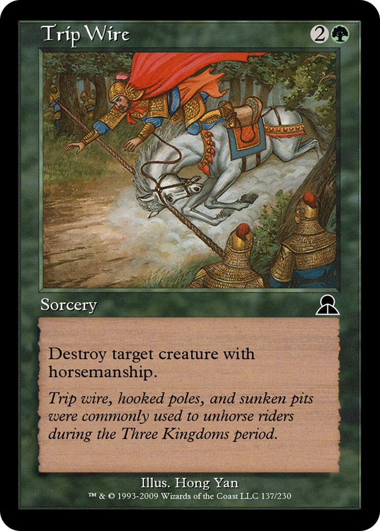 Trip Wire (ME3-137) - Masters Edition III - Premium MTG Single from Wizards of the Coast - Just $0! Shop now at Game Crave Tournament Store