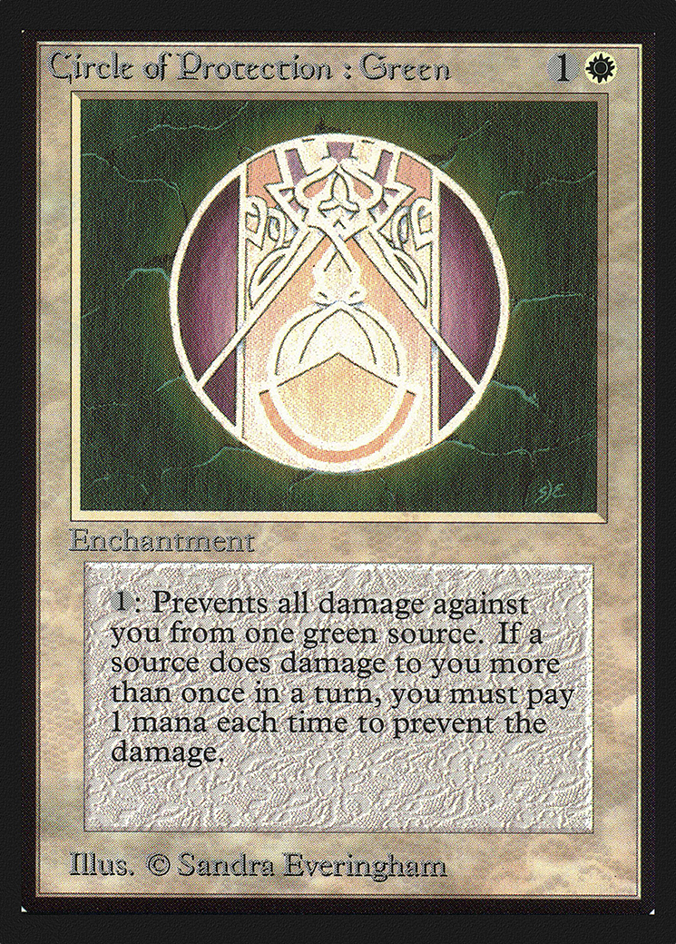 Circle of Protection: Green (CED-012) - Collectors' Edition - Premium MTG Single from Wizards of the Coast - Just $0.59! Shop now at Game Crave Tournament Store