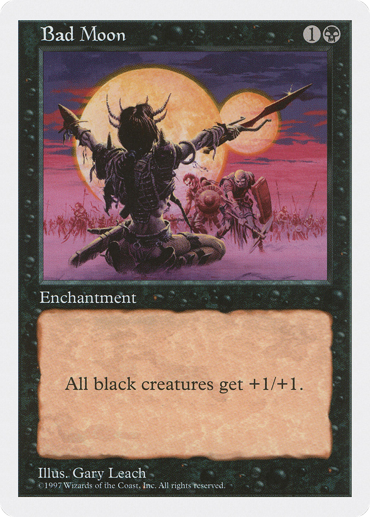 Bad Moon (5ED-142) - Fifth Edition - Premium MTG Single from Wizards of the Coast - Just $0.54! Shop now at Game Crave Tournament Store
