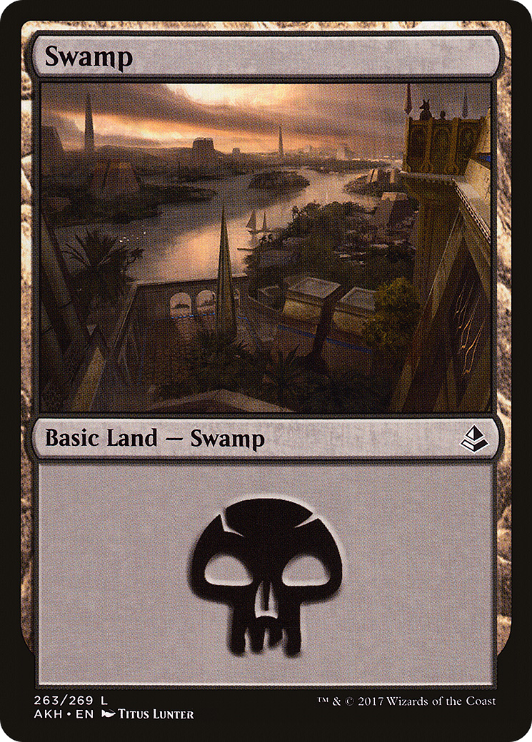 Swamp (AKH-263) - Amonkhet - Premium MTG Single from Wizards of the Coast - Just $0.25! Shop now at Game Crave Tournament Store