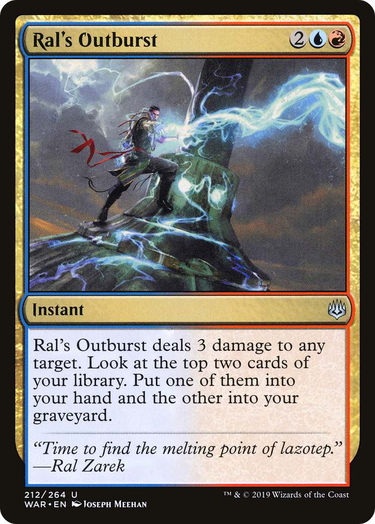 Ral's Outburst (WAR-212) - War of the Spark Foil - Premium MTG Single from Wizards of the Coast - Just $0.13! Shop now at Game Crave Tournament Store