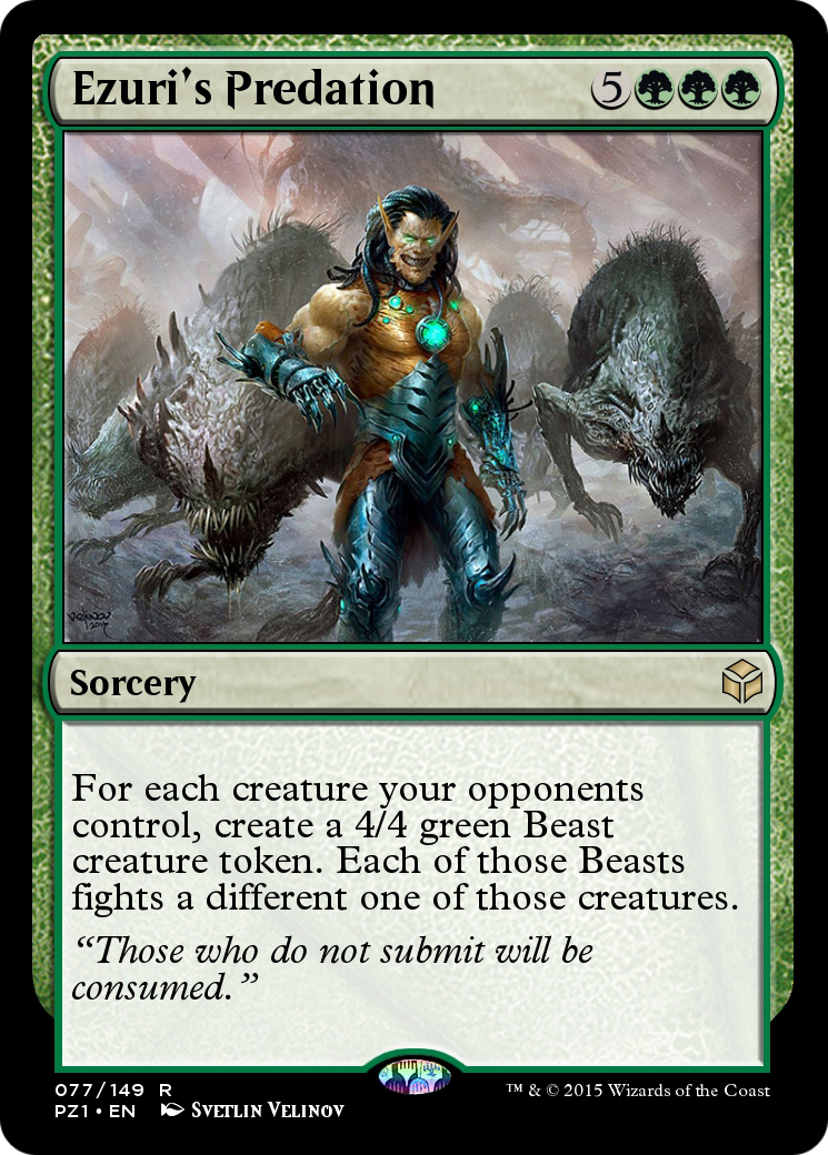 Ezuri's Predation (PZ1-077) - Legendary Cube Prize Pack Foil - Premium MTG Single from Wizards of the Coast - Just $0! Shop now at Game Crave Tournament Store