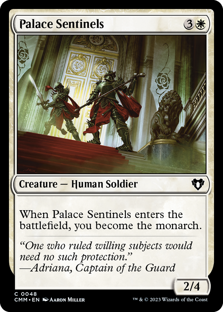 Palace Sentinels (CMM-048) - Commander Masters - Premium MTG Single from Wizards of the Coast - Just $0.25! Shop now at Game Crave Tournament Store