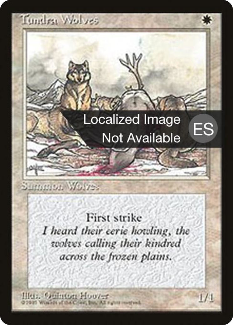 Tundra Wolves (4BB-053) - Fourth Edition Foreign Black Border - Premium MTG Single from Wizards of the Coast - Just $1.04! Shop now at Game Crave Tournament Store