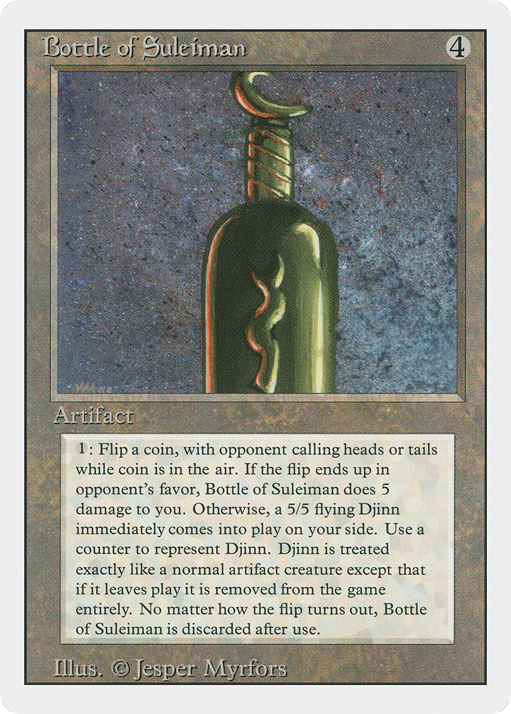 Bottle of Suleiman (3ED-237) - Revised Edition - Premium MTG Single from Wizards of the Coast - Just $0.53! Shop now at Game Crave Tournament Store