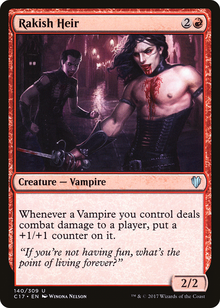 Rakish Heir (C17-140) - Commander 2017 - Premium MTG Single from Wizards of the Coast - Just $0.08! Shop now at Game Crave Tournament Store