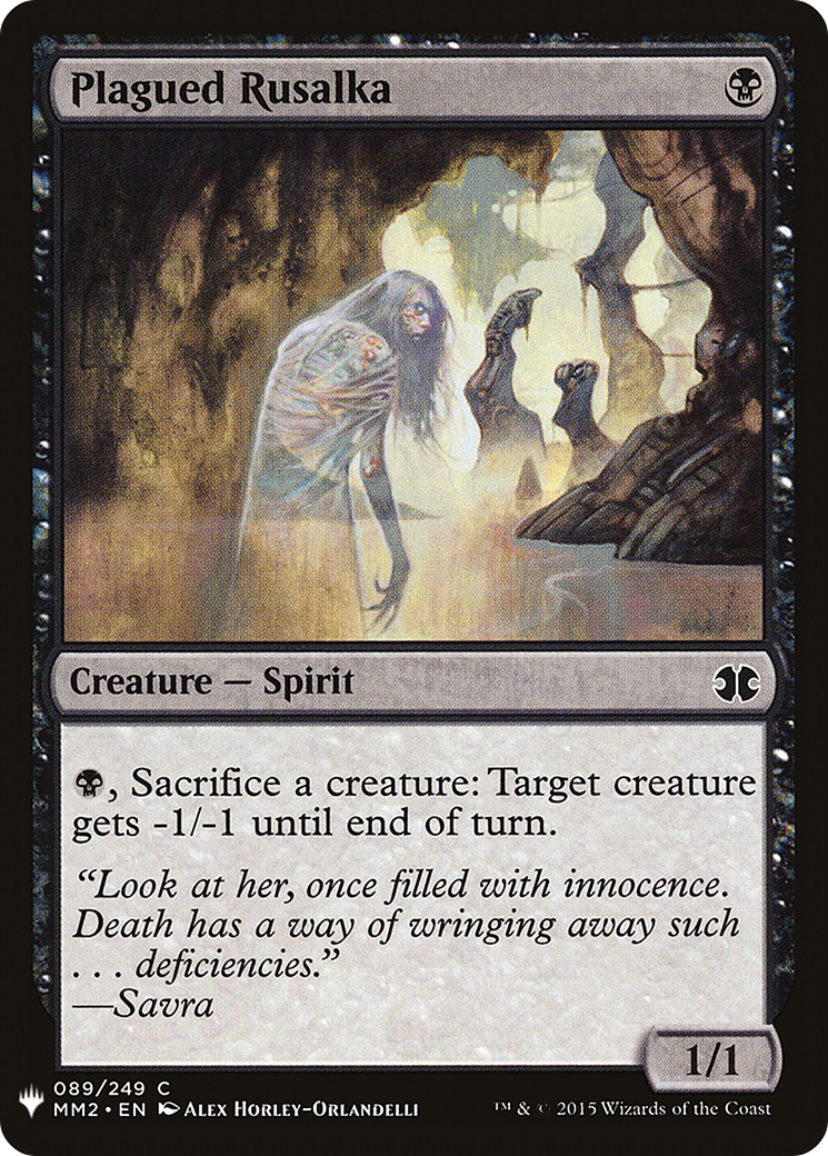 Plagued Rusalka (MB1-736) - Mystery Booster - Premium MTG Single from Wizards of the Coast - Just $0.08! Shop now at Game Crave Tournament Store