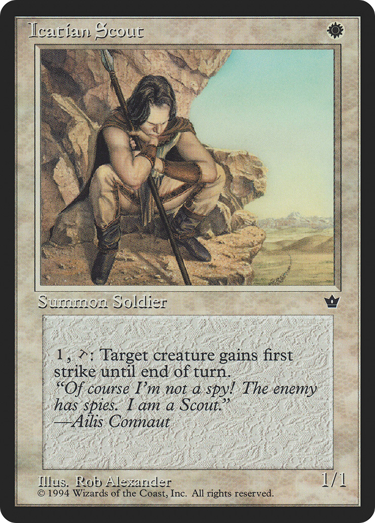 Icatian Scout (FEM-13C) - Fallen Empires - Premium MTG Single from Wizards of the Coast - Just $0.08! Shop now at Game Crave Tournament Store