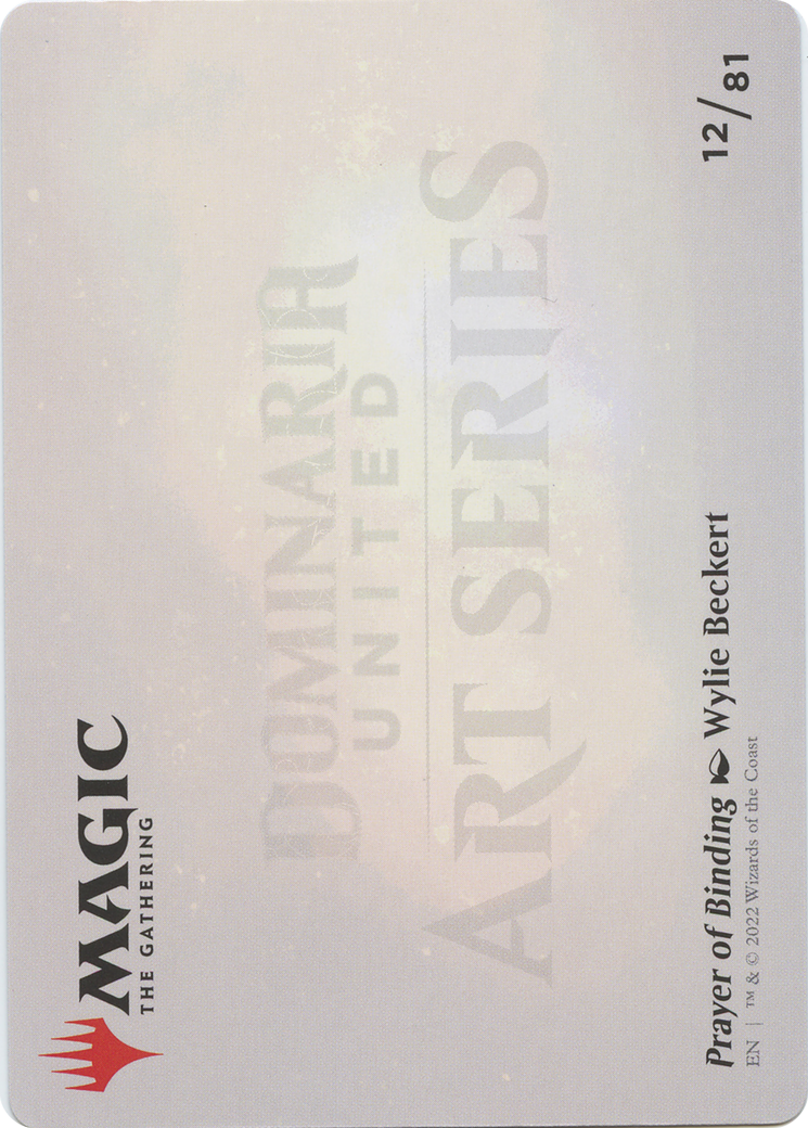 Prayer of Binding // Prayer of Binding (ADMU-012) - Dominaria United Art Series (Borderless) - Premium MTG Single from Wizards of the Coast - Just $0! Shop now at Game Crave Tournament Store