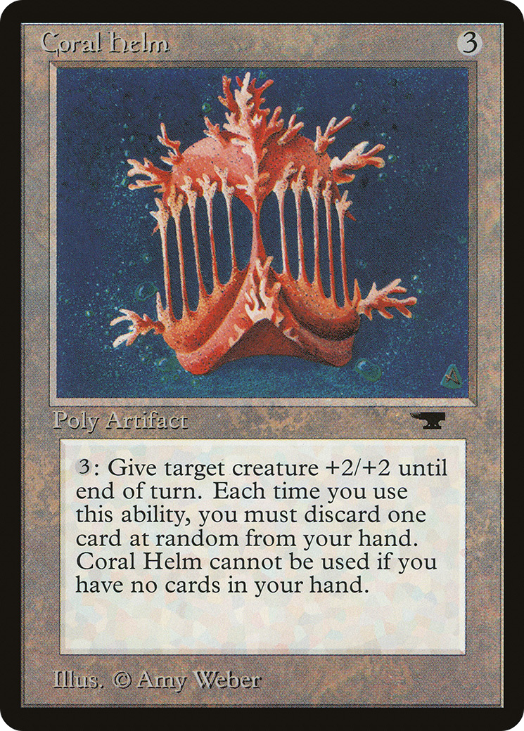Coral Helm (ATQ-047) - Antiquities - Premium MTG Single from Wizards of the Coast - Just $4.26! Shop now at Game Crave Tournament Store