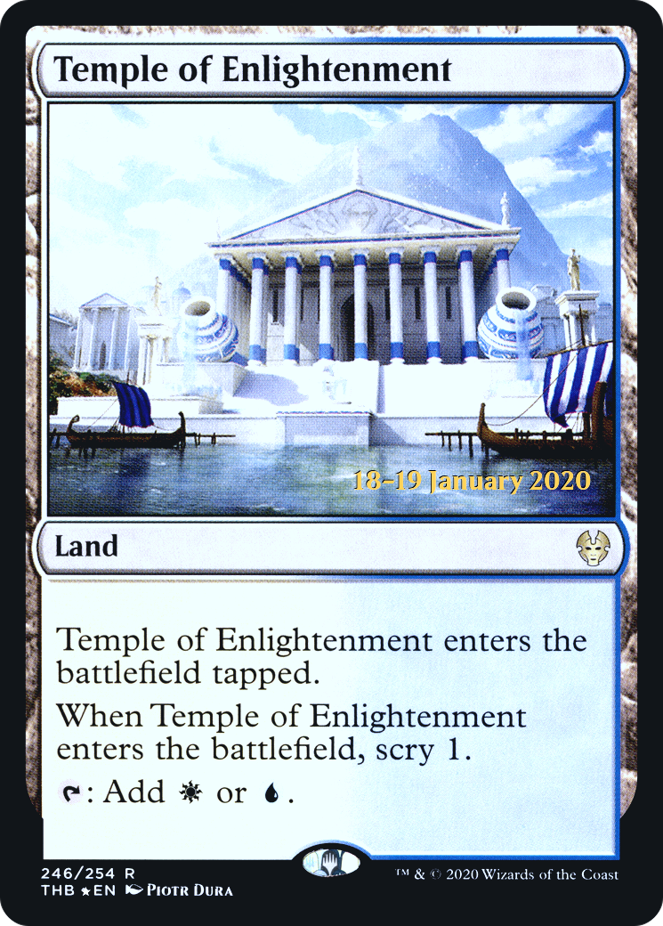 Temple of Enlightenment (PTHB-246S) - Theros Beyond Death Promos Foil - Premium MTG Single from Wizards of the Coast - Just $0.32! Shop now at Game Crave Tournament Store
