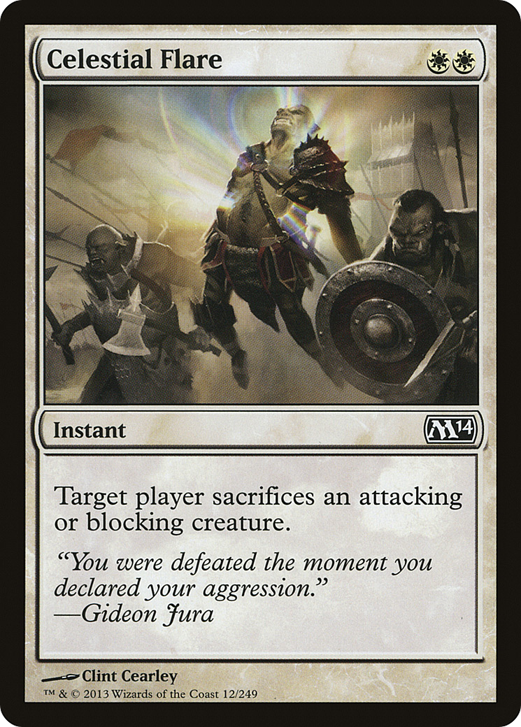 Celestial Flare (M14-012) - Magic 2014 - Premium MTG Single from Wizards of the Coast - Just $0.08! Shop now at Game Crave Tournament Store