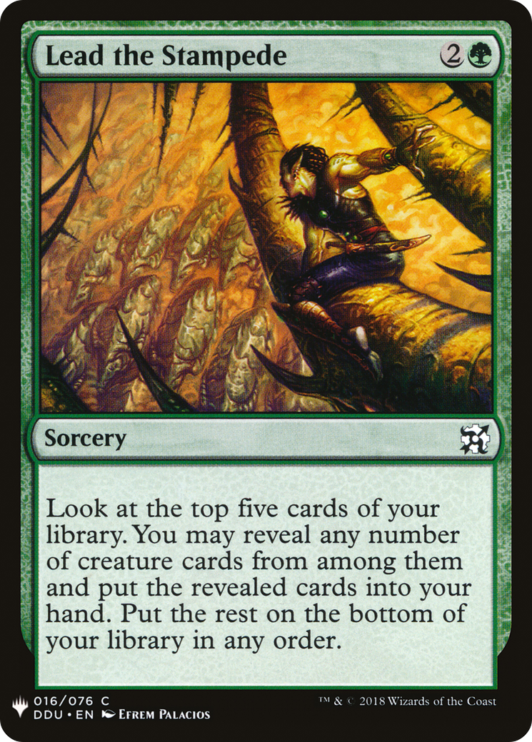 Lead the Stampede (MB1-1259) - Mystery Booster - Premium MTG Single from Wizards of the Coast - Just $0.08! Shop now at Game Crave Tournament Store