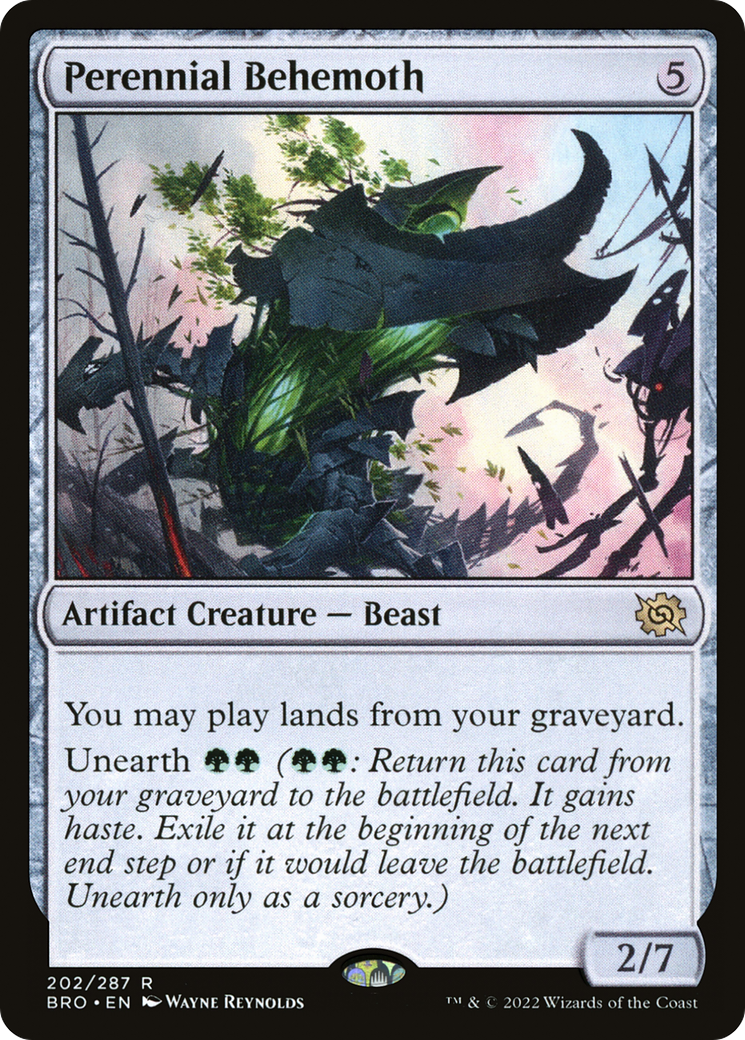 Perennial Behemoth (BRO-202) - The Brothers' War Foil - Premium MTG Single from Wizards of the Coast - Just $0.10! Shop now at Game Crave Tournament Store
