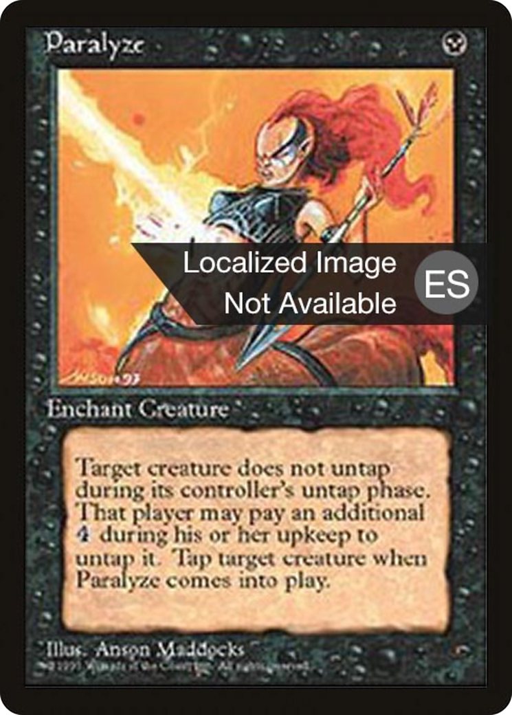 Paralyze (4BB-151) - Fourth Edition Foreign Black Border - Premium MTG Single from Wizards of the Coast - Just $0.47! Shop now at Game Crave Tournament Store