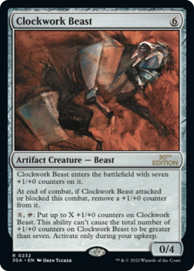 Clockwork Beast (30A-232) - 30th Anniversary Edition - Premium MTG Single from Wizards of the Coast - Just $4.73! Shop now at Game Crave Tournament Store
